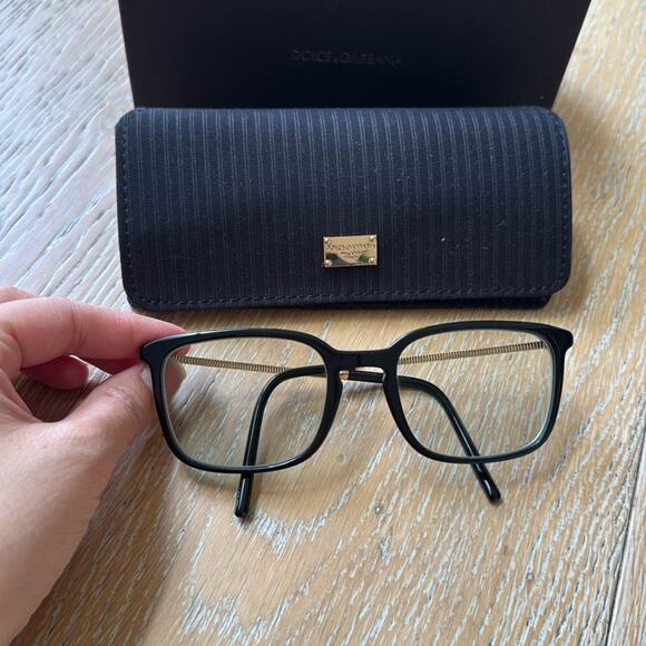 Dolce & Gabbana Other - Dolce & Gabbana Black Glasses Gold Arms Men’s